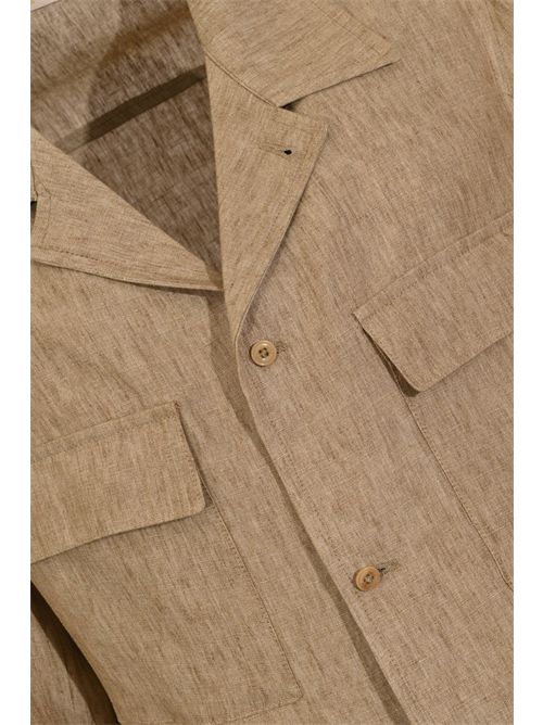 Giacca John in lino Tabacco BRIGLIA | JOHN 30011800073